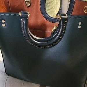 Coach Black and Brown Tote Bag